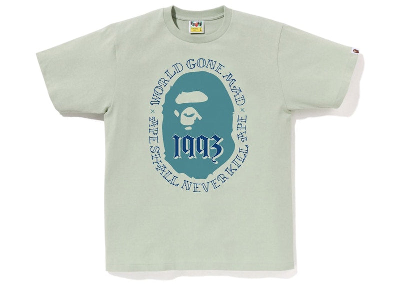 BAPE Ape Head 1993 Tee Green