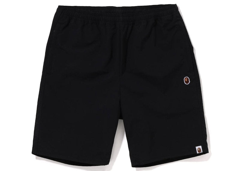 BAPE Ape Head Beach Shorts Black