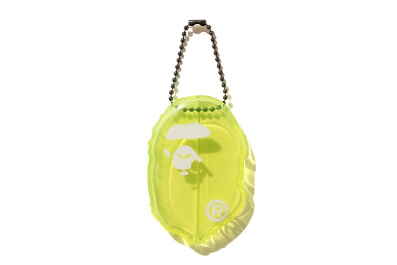 BAPE Ape Head Clear Coin Case Yellow