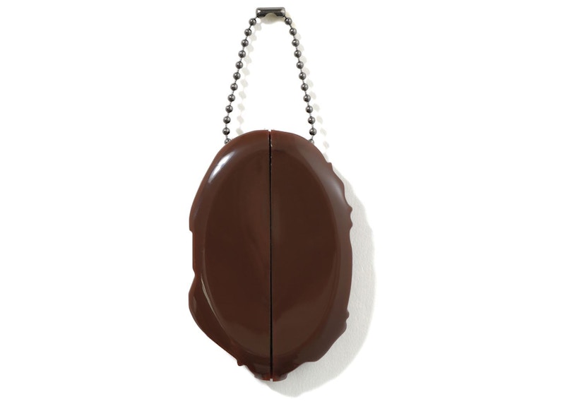 BAPE Ape Head Coin Case Brown