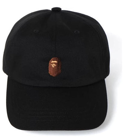 BAPE Ape Head Embroidery Panel Cap (Adult) Black