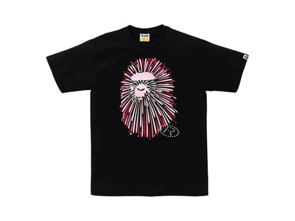 BAPE Ape Head Firework I Tee Black/Pink