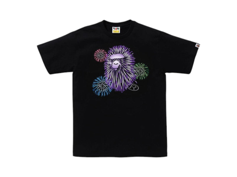 BAPE Ape Head Firework II Tee Black