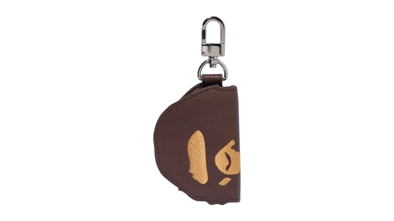 BAPE Ape Head Key Case Brown