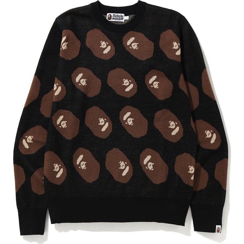 BAPE Ape Head Knit Black