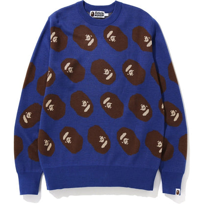BAPE Ape Head Knit Blue