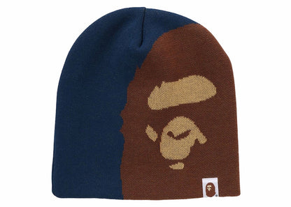 BAPE Ape Head Knit Cap Navy