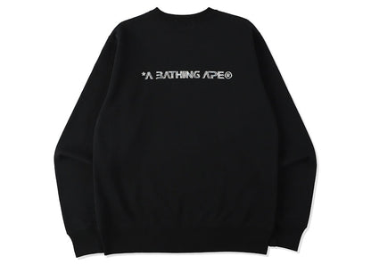 BAPE Ape Head Moon Crewneck Black