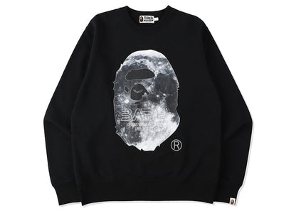 BAPE Ape Head Moon Crewneck Black