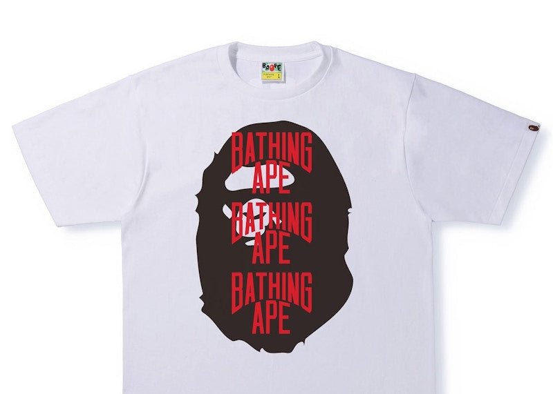 BAPE Ape Head Multi Print Tee (SS22) White