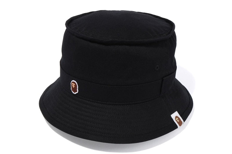BAPE Ape Head One Point Bucket Hat (SS20) Black