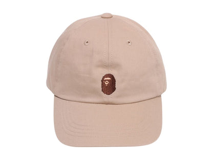 BAPE Ape Head One Point Cap Beige