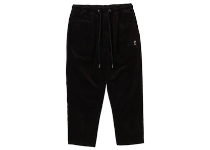 BAPE Ape Head One Point Corduroy Chef Pants Black
