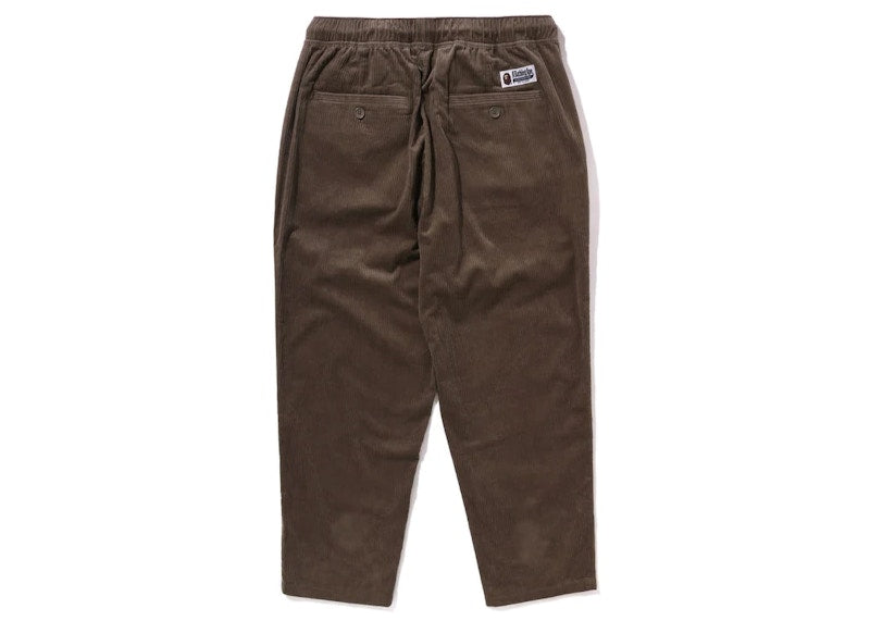 BAPE Ape Head One Point Corduroy Chef Pants Olivedrab