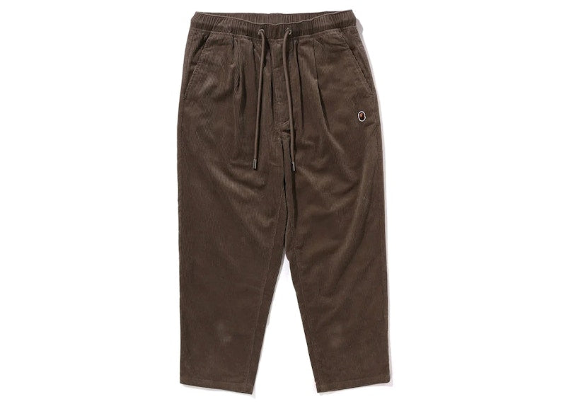 BAPE Ape Head One Point Corduroy Chef Pants Olivedrab
