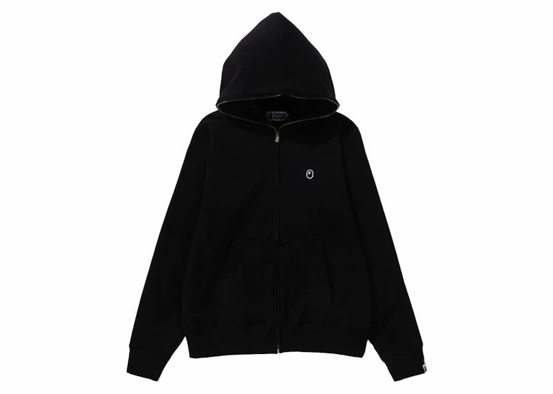 BAPE Ape Head One Point Full Zip Hoodie Black