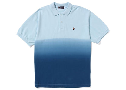 BAPE Ape Head One Point Gradation Relaxed Fit Polo Blue