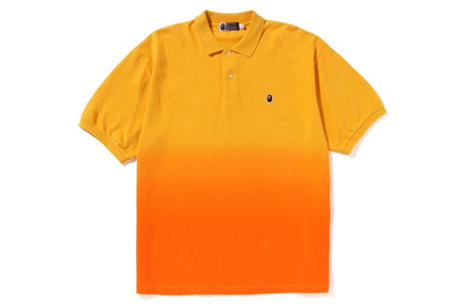 BAPE Ape Head One Point Gradation Relaxed Fit Polo Orange