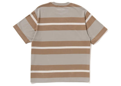 BAPE Ape Head One Point Hoop Tee Beige