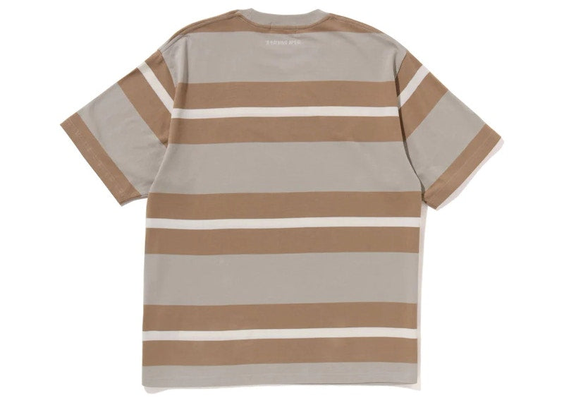 BAPE Ape Head One Point Hoop Tee Beige