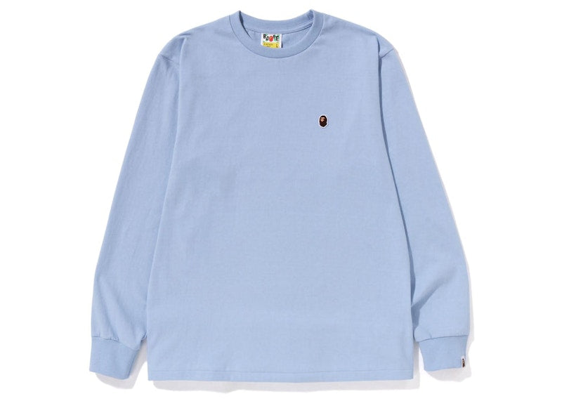 BAPE Ape Head One Point L/S Tee (SS23) Sax