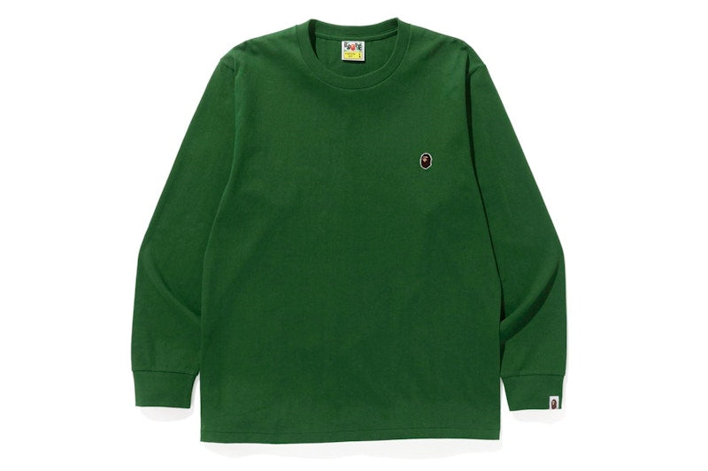 BAPE Ape Head One Point LS Tee Green