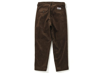 BAPE Ape Head One Point Loose Fit Corduroy Pants Beige