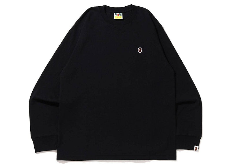 BAPE Ape Head One Point Online Exclusive L/S Tee Black