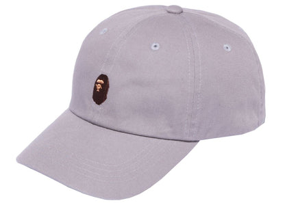 BAPE Ape Head One Point Panel Cap (SS22) Gray