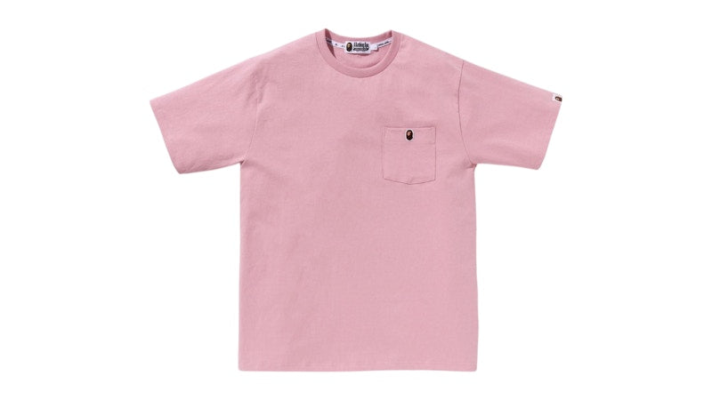 BAPE Ape Head One Point Pocket Tee Pink