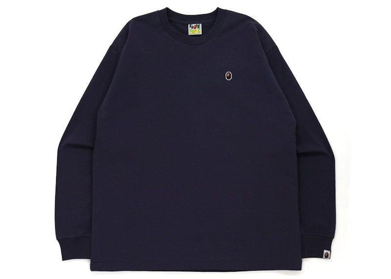BAPE Ape Head One Point Relaxed Fit L/S Tee Purple