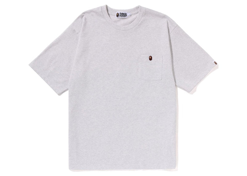 BAPE Ape Head One Point Relaxed Fit Pocket Tee (SS23) Grey