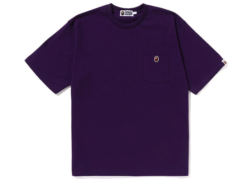 BAPE Ape Head One Point Relaxed Fit Pocket Tee (SS23) Purple