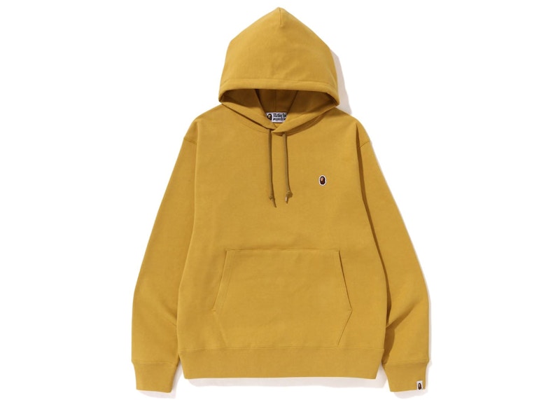 BAPE Ape Head One Point Relaxed Fit Pullover Hoodie (SS23) Yellow