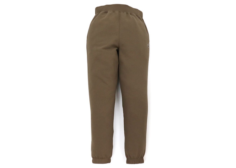 BAPE Ape Head One Point Sweat Pants (FW21) Beige