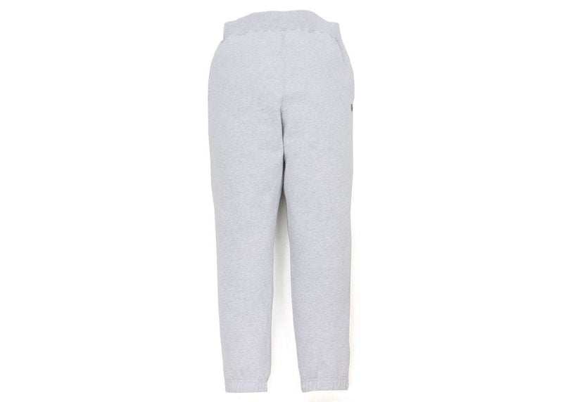 BAPE Ape Head One Point Sweat Pants (FW21) Grey