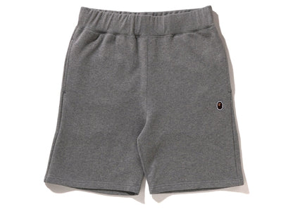 BAPE Ape Head One Point Sweat Short Grey