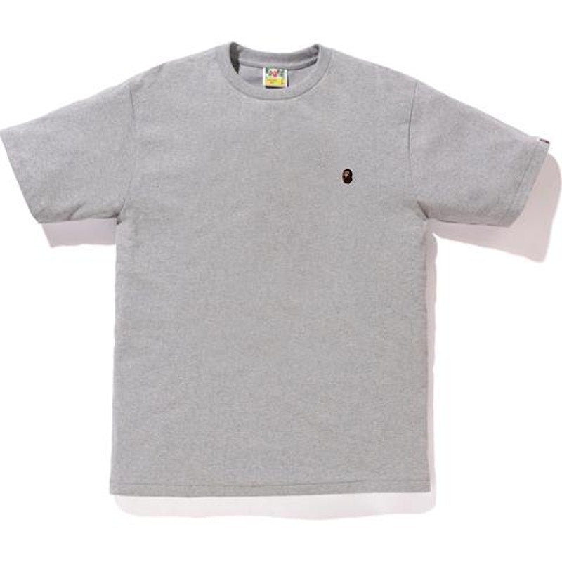 BAPE Ape Head One Point Tee Gray