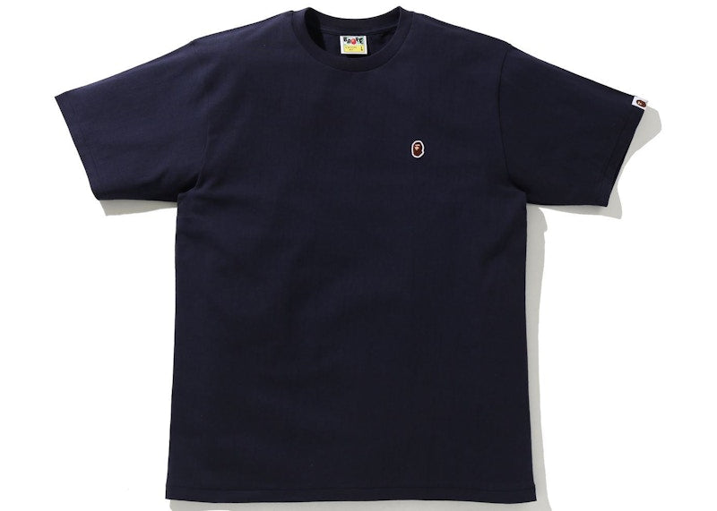 BAPE Ape Head One Point Tee (SS21) Navy
