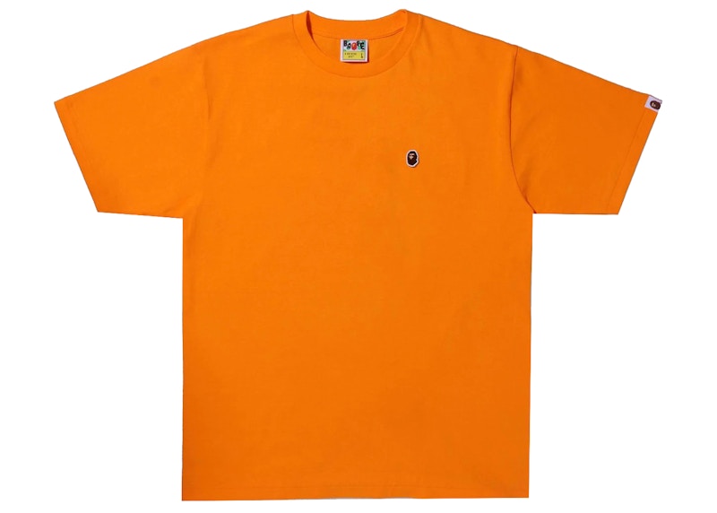 BAPE Ape Head One Point Tee Orange