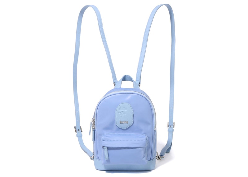 BAPE Ape Head Patch Mini Daypack Sax