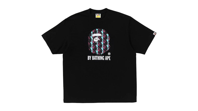 BAPE Ape Head Pattern By Bathing Ape Relaxed Fit Tee Black