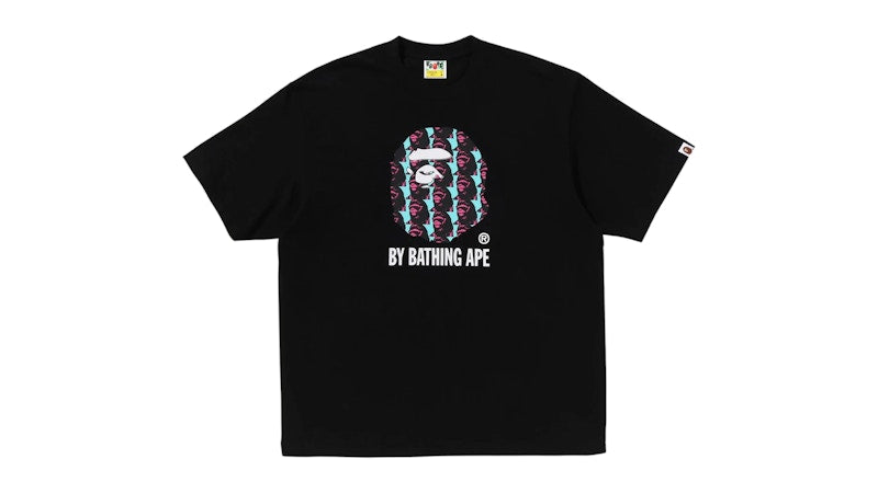 BAPE Ape Head Pattern By Bathing Ape Relaxed Fit Tee (FW25) Black