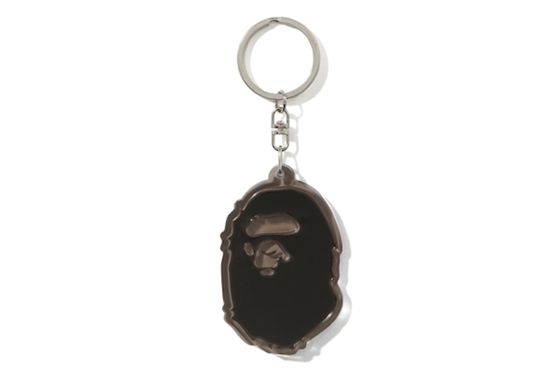 BAPE Ape Head Reflective Keychain Black