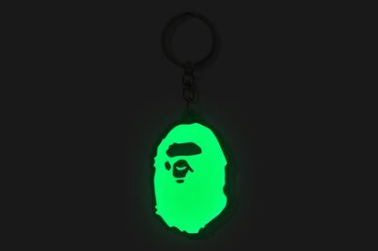 BAPE Ape Head Reflective Keychain Green