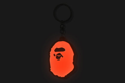 BAPE Ape Head Reflective Keychain Orange