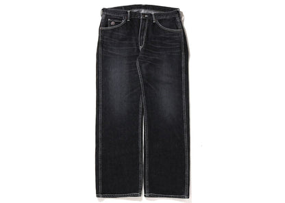 BAPE Ape Head Relaxed Fit Denim Black