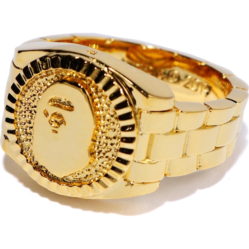 BAPE Ape Head Ring Gold