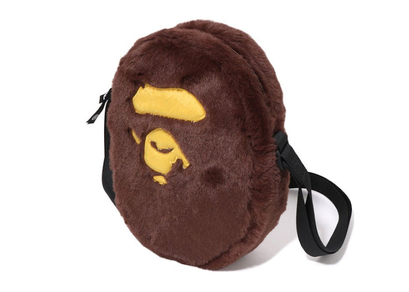 BAPE Ape Head Shoulder Bag Brown