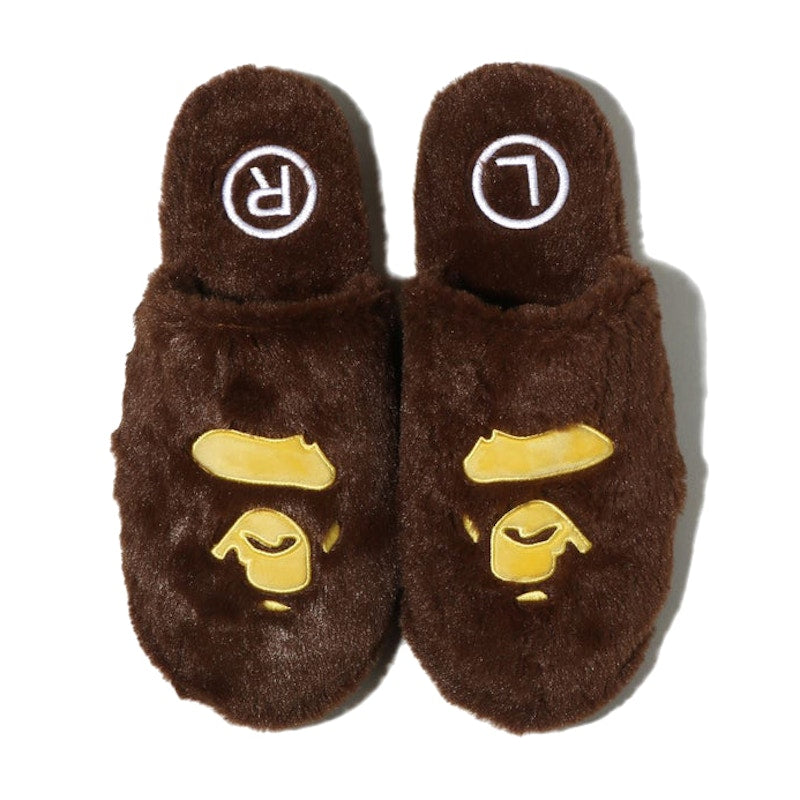 BAPE Ape Head Slipper Brown